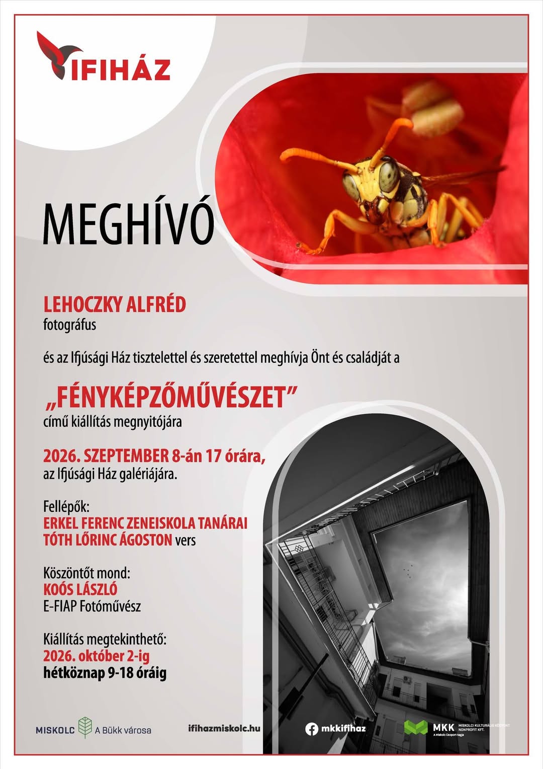 Lehoczky Alfréd: "Fényképzőművészet" - kiállítás megnyitó